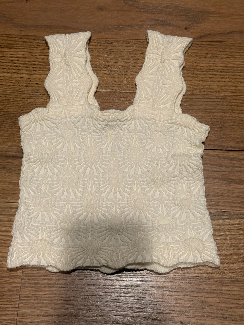 Girls KatieJNYC Maizie Textured Square-Neck Tank Top